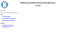 Desktop Screenshot of info.tiho-hannover.de