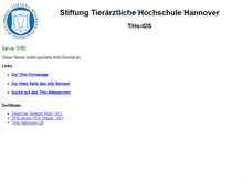 Tablet Screenshot of info.tiho-hannover.de